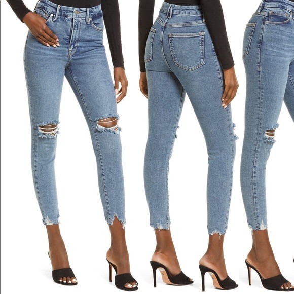 Good American NWT Good Waist Size 15 Blue799 - Picture 1 of 12
